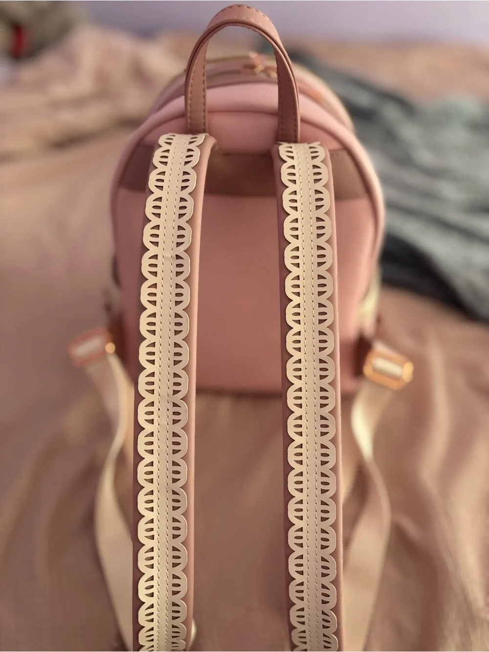 Loungefly Pink Floral Princess Mini Backpack